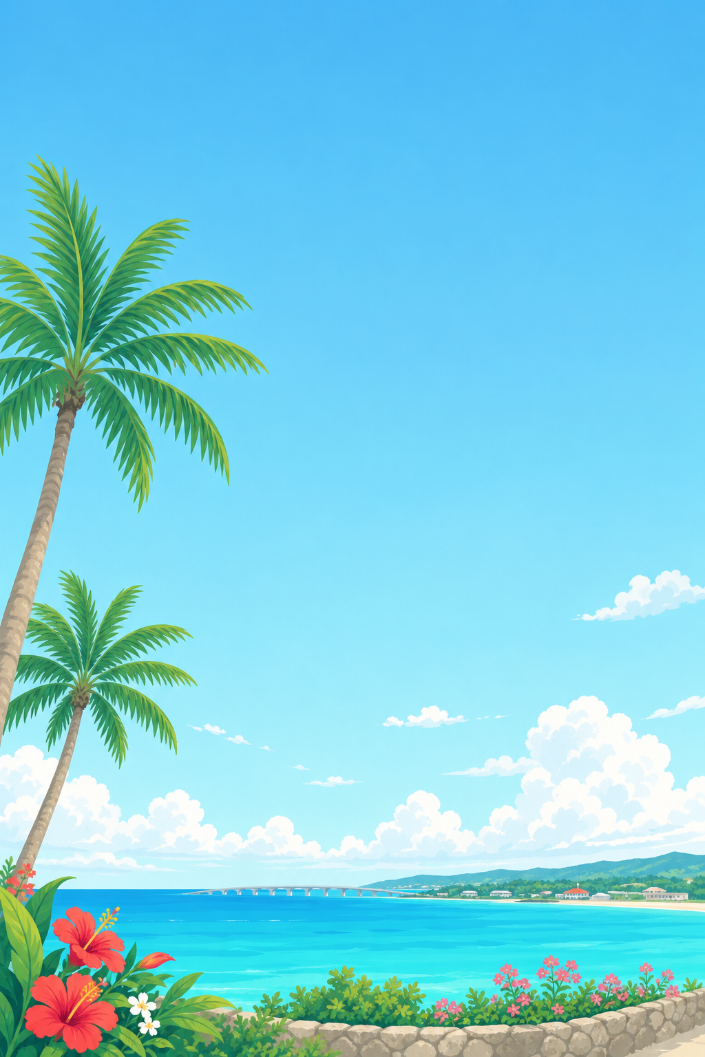 沖縄の海と空