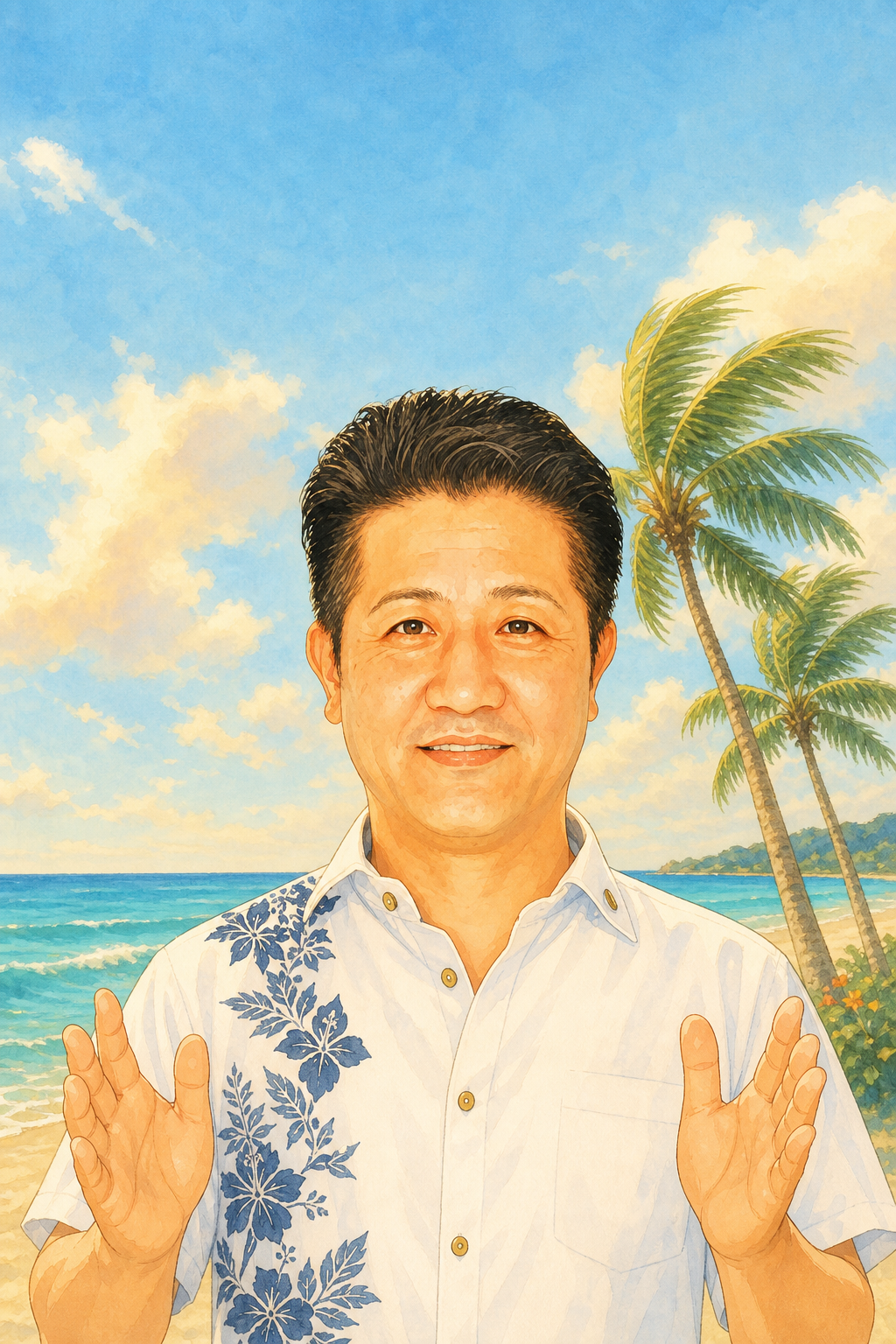 ジブリ風・海辺